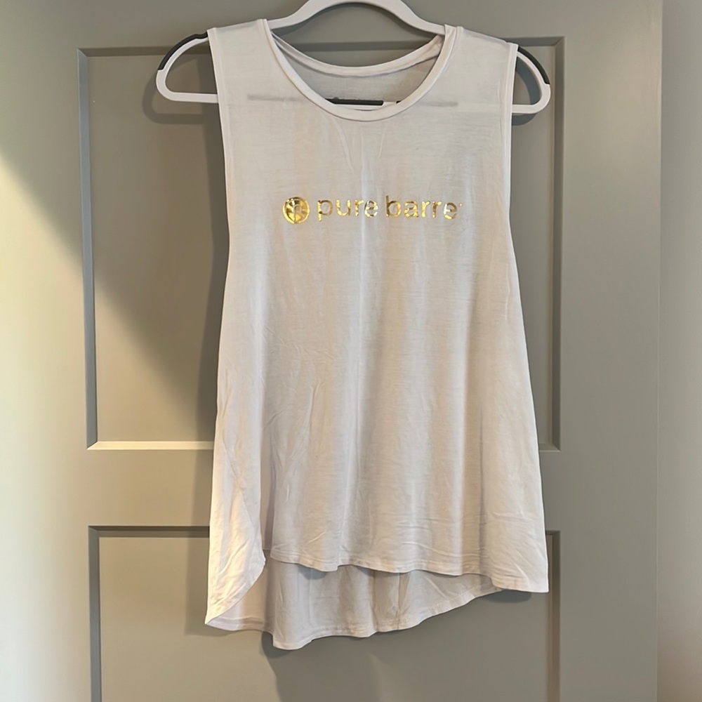 PURE BARRE WHITE TANK TOP
